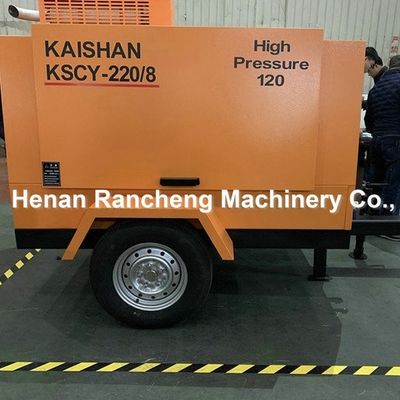 KSCY220/8 کمپرسور هوا 75HP موتور دیزل پیچ کمپرسور هوا قابل حمل