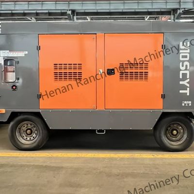 310SCYT 1178 Cfm کمپرسور هواپیمایی پیچ قابل حمل 4 چرخ برای چاه آب