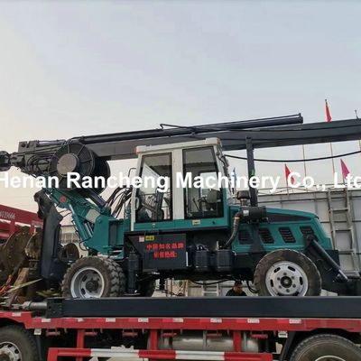 چرخ نوع چوب مربع ریتوری حفاری رینگ راننده ستون ماشین ستون پست زمین پیچ حصار تجهیزات هیدرولیکی