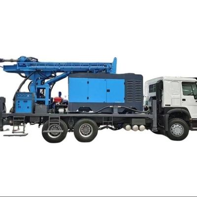 280 متر عمق کامیون نصب آب چاه حفاری ریگ 210 HP محرک حمل خودرو