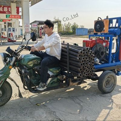 ماشین کوچک هیدرولیک قابل حمل سه چرخ آب برای حفاری چاه برای حفاری سوراخ موثر