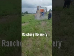 ماشین حفاری 200 متر عمق حفاری 40 اسب بخار تریلر نصب شده